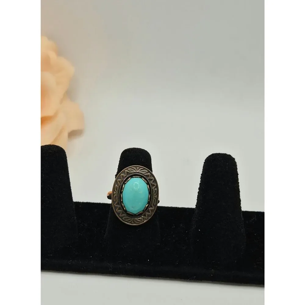 Vintage 12kt Shank cabochan ring